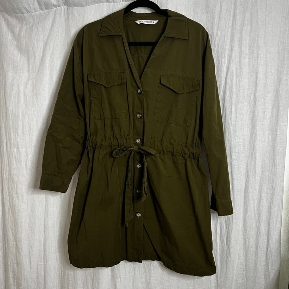 Zara green dress Size M